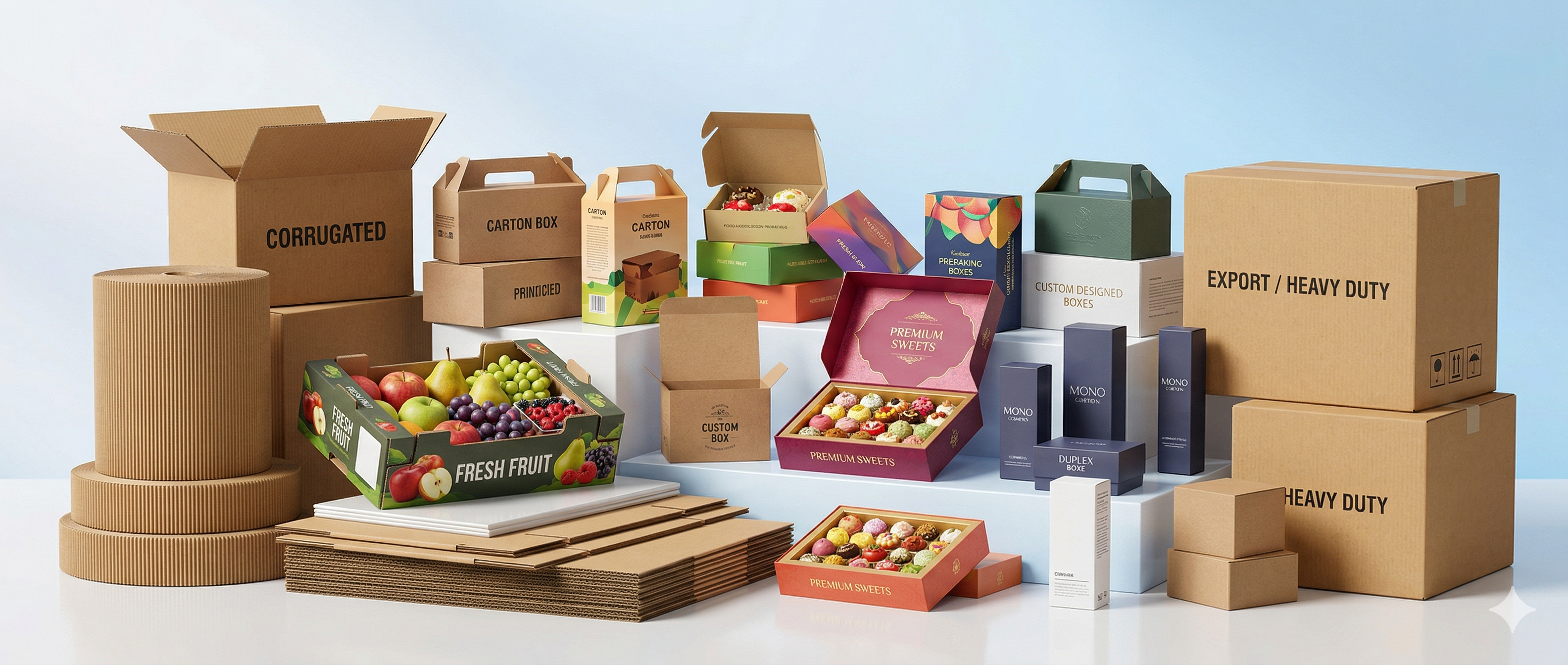 Custom mono carton boxes manufacturer in India for FMCG, cosmetics and pharmaceutical packaging